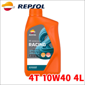 REPSOL MOTO RACING レンジ 4T エンジンオイル 4T SN 10W40 4L 007477 2輪車オイル レプソル 全合成油 モーターオイル 送料無料