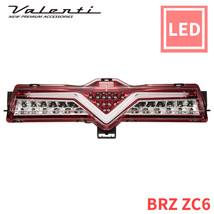 BRZ ZC6 スバル JEWEL LED バックフォグランプ クリア/レッドクローム BFT86Z-CR-2 Valenti ヴァレンティ_画像1