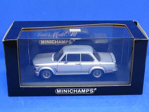 【絶版MINCHAMPS】BMW　2002 ターボ　1973’～74’　1/43