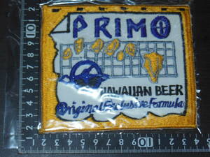 刺繍ワッペン　ＰＲＩＭＯ　プリモ　ＨＡＷＡＩＩＡＮ　ＢＥＥＲ　ハワイアンビール　