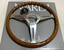 【NARDI Classic】36.5Φ ウッドステアリング　ナルディ　車検対応ホーンボタン付属◎ 即納_画像6