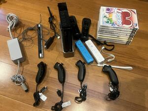 Wii 任天堂 ゲーム機本体 ヌンチャク ハンドル リモコン等 Nintendo