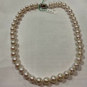 a..book@ pearl large grain necklace (A-1