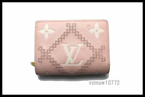 RFIDタグ近年希少美中古■LOUIS VUITTON モノグラムアンプラント ポルトフォイユクレア レザー 2つ折り財布 ルイヴィトン■1214hv277-8M