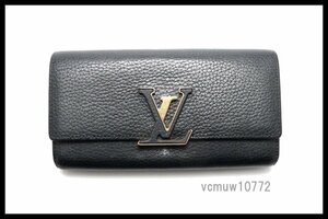 近年モデル希少美中古■LOUIS VUITTON トリヨン ポルトフォイユカプシーヌ レザー 2つ折り長財布 ルイヴィトン■1221sa30361