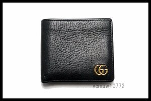 近年モデル希少美中古■GUCCI GGマーモント レザー 2つ折り財布 グッチ■1221uh1892344