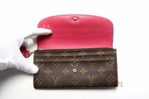 近年モデル希少美中古■LOUIS VUITTON モノグラム ポルトフォイユエミリー レザー 2つ折り長財布 ルイヴィトン■1221hn423043_画像4