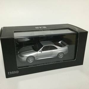 絶版 NISSAN SKYLINE GT-R R33 Vspec1995 SILVER 43882 EBBRO 1/43 日産 スカイライン