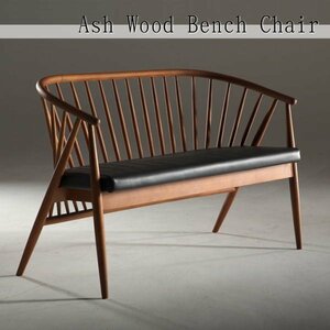  chair bench dining chair 2 seater . sofa sofa chair bench chair - ash purity Northern Europe # free shipping ( one part except ) new goods unused #143B10