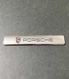 ポルシェ PORSCHE ステッカー クレスト エンブレム ロゴ メタル 3D 立体 金属バッジ プレート サイド フェンダー ピラー 外装 内装 1個