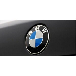 BMW エンブレム 82mm 73mm フロント リア トランク 交換用バッジ ブルー 2枚セットの画像3