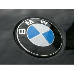 BMW エンブレム 82mm 73mm フロント リア トランク 交換用バッジ ブルー 2枚セットの画像2
