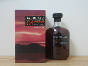 未開栓 超希少品 箱付 バルブレア BALBLAIR 2004-2017 ハイランドシングルモルト 1st シェリー樽 1000ml/1L 46%