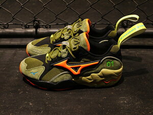 超希少限定品 超美品 箱替え紐付 MIZUNO WAVE RIDER 1 24Karats x mita sneakers OLV/BLK/ORG 28cm