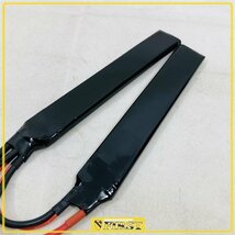 3781】ET1製 7.4V LiPO リポバッテリー 1400mAh セパレートタイプ レッドライン ヌンチャク_画像4