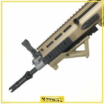 5066】東京マルイ製 SCAR-Heavy FDE 次世代電動ガン スカーH アングルフォアグリップ付属_画像2