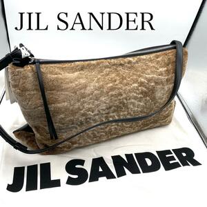 新品・未使用　タグ付き　JIL SANDER ジルサンダー　シアリングファー　ショルダーバッグ