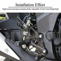 アルミニウム バイクバックミラーセット 調整可能 ホンダCBR250RR CBR 250 RR R 2017 2018_画像2