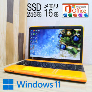 ★中古PC 高性能i5！新品SSD256GB メモリ16GB★VPCCB19FJ Core i5-2410M Win11 MS Office2019 Home&Business 中古品 ノートPC★P61115