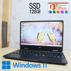 ★美品 M.2 SSD128GB★VKA11H-4 Webカメラ Core M3 8100Y Win11 Microsoft Office 2019 Home&Business 中古品 ノートPC★P61620