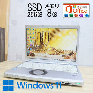 ★中古PC 高性能7世代i5！M.2 SSD256GB メモリ8GB★CF-SZ6 Core i5-7300U Webカメラ Win11 MS Office2019 Home&Business ノートPC★P60329