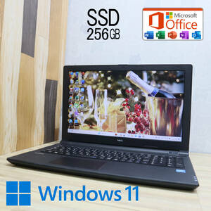 ★美品 新品SSD256GB★VK16EE-U Webカメラ Celeron 3855U Win11 Microsoft Office 2019 Home&Business 中古品 ノートPC★P62265