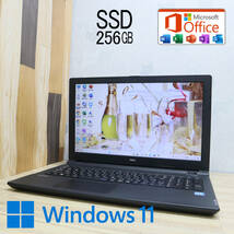 ★中古PC 新品SSD256GB★VK16EE-U Webカメラ Celeron 3855U Win11 Microsoft Office 2019 Home&Business 中古品 ノートPC★P62234_画像1