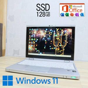 ★美品 M.2 SSD128GB★CF-RZ4A Webカメラ Win11 MS Office 中古品 ノートPC★P62718