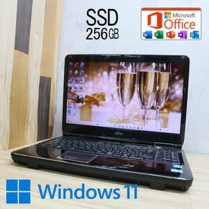 ★美品 高性能i3！新品SSD256GB★FMV LIFEBOOK NFG50B Core i3-330M Win11 Microsoft Office 2019 Home&Business 中古品 ノートPC★P52200