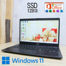 ★中古PC M.2 SSD128GB★LIFEBOOK C07003 Webカメラ Celeron 3865U Win11 Microsoft Office 2019 Home&Business 中古品 ノートPC★P62318_画像1