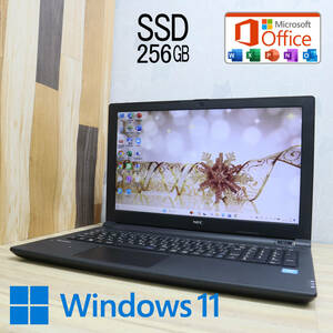 ★中古PC 新品SSD256GB★VK16EE-U Webカメラ Celeron 3855U Win11 Microsoft Office 2019 Home&Business 中古品 ノートPC★P62240