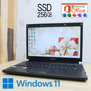 ★美品 高性能i3！新品SSD256GB★Dynabook RX3 Core i3-350M Win11 Microsoft Office 2019 Home&Business 中古品 ノートPC★P60096