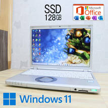 ★美品 高性能7世代i3！M.2 SSD128GB★CF-SZ6 Core i3-7100U Webカメラ Win11 MS Office 中古品 ノートPC★P63965_画像1