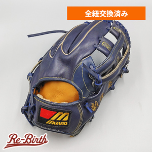 【全紐交換済み】 ミズノ 軟式グローブ / 外野手用 型付け済み (mizuno グラブ) [KA165]