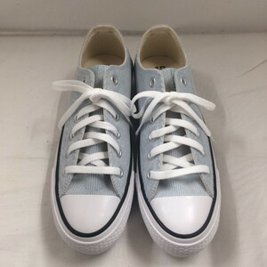 未使用 CONVERSE レディース スニーカー 38001401 サイズ 24.5cm コーディロイ サックスブルー [jgg]