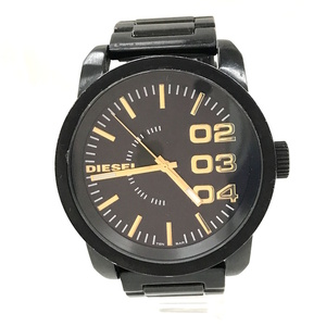 DIESEL wristwatch quarts SS black face DZ-1566 [jgg]