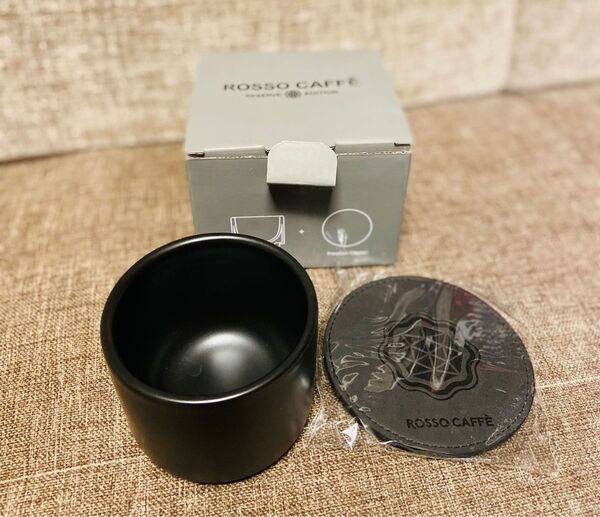 未使用 非売品ロッソカフェ セラミックカップとコースターセット