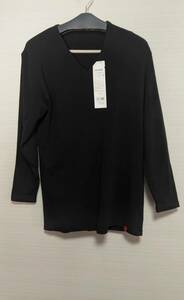 【定価2200円】gunze グンゼ　下着 長袖シャツ 　Vネック９分袖シャツ　LLサイズ　色:ブラック　MHA109A　　
