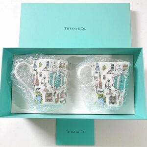 TIFFANY Co ティファニー　5thアベニュー　 ペアマグカップ　5th avenue TIFFANY&Co. 新品