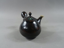 K31　常滑焼　名工　香臣　作　急須　茶注　黒泥　煎茶道具　煎茶器　茶器　茶道具_画像1