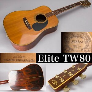 【千f174】TAKAMINE GAKKI Elite TW-80 ギター ケース有 アコースティックギター