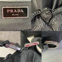 1121/6 PRADA プラダ メッセンジャーバッグ ショルダーバッグ 黒 ブラック サフィアーノ_画像10