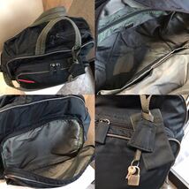 Z1211/2【1円〜】PRADA プラダ スポーツ 2WAY ボストンバッグ 旅行鞄 ビジネスバッグ ネイビー 正規品_画像9