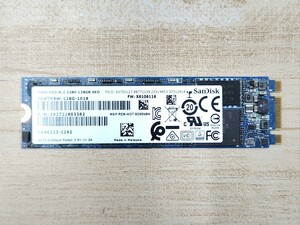 【送料無料】SanDisk M.2 SSD 128GB SD9TN8W-128G-1016 SATA 中古 動作確認済 健康状態:正常 SSD_7
