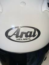 【オマケ付き】Arai フルフェイスヘルメットPROFILE 57-58cm グラスホワイト_画像3