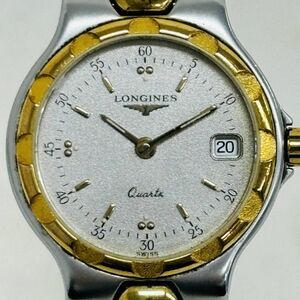 G303-H21-624◎LONGINES ロンジン Quantx クオンテックス L1.114.3 27437292 クォーツ レディース デイト 腕回り約15cm 直径約2cm