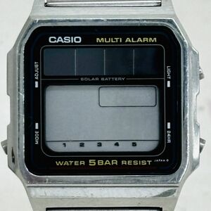 H313-H25-25◎CASIO カシオ MULTI ALARM WL-50 617 832793 電波ソーラー メンズ デジタル 腕時計 腕回り約17.5cm 直径約2.1cm