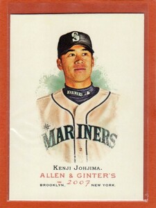 ●城島健司　カード　Vol.62　2007TOPPS ALLEN & GINTER'S #31　シアトル・マリナーズ