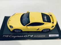 【送料無料】1/43 Porsche特注 Minichamps ポルシェ 718 ケイマン GT4 (982) SPECTRUM EDITION Yellow_画像8