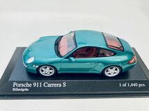 【送料無料】1/43 Minichamps ポルシェ 911 カレラS (997) 2004 Green metallic_画像8